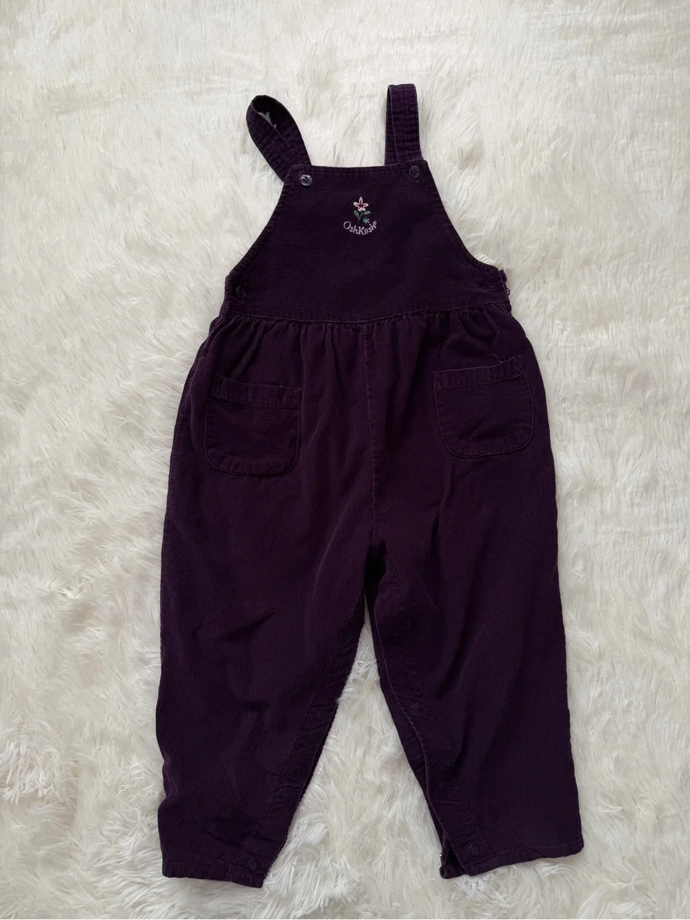 OshKosh B'gosh Plum Corduroy Overalls for Kids